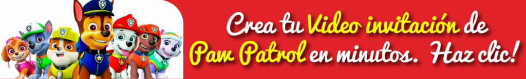 Video invitación de Paw Patrol gratis